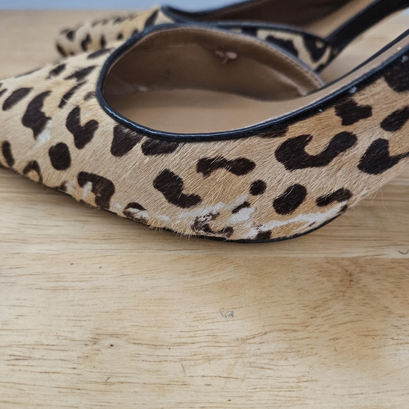 J. Renee Leopard Animal Print Halley Slingback Pointed Toe Heels Shoes. Size 9. - Picture 3 of 8